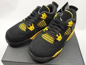 h013　新品　Nike Air Jordan 4 Retro（PS） Thunder(2023)ナイキ エアジョーダン4 レトロ　BQ7669-017　US10.5ｃ　16.5㎝　 