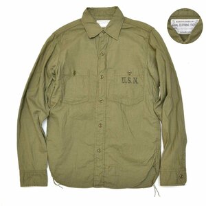 定価22000円 THE REAL McCOY'S ザ リアルマッコイズ N-3 UTILITY SHIRT L/S ユーティリティーシャツ MS19016 サイズ14 メンズ M617543