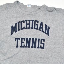 Champion チャンピオン USA製 80s 8812 ヴィンテージ MICHIGAN TENNIS プリントTシャツ 半袖 XLサイズ メンズM663602_画像4