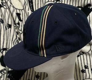 レアキャップ(洗濯済)♪貴重なビッグサイズ:7 5/8(61cm)【NEW ERA ニューエラ／NY ニューヨークヤンキース】59FIFTY 濃紺色キャップ帽子CAP