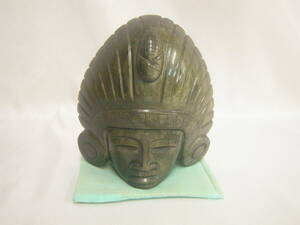 # control NO.530# black . stone? head image ornament tsu tongue car men? #