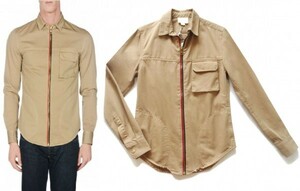 定価5.2万 BAND OF OUTSIDERS LONG SLEEVE SHIRT JACKET シャツ ジャケット 0 イタリア製 バンドオブアウトサイダーズ