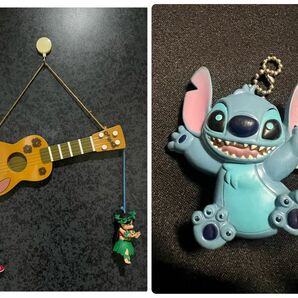 スティッチ（フリフリ大騒動～Find StitcH～壁掛け）と光るプローチ