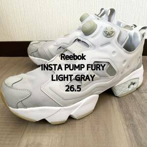 [Reebok] Reebok Insta pump Fury sneakers men's high tech sport light grey light gray 26.5