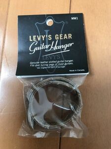 希少!levy's☆レヴィース☆ギターハンガー☆guitar hanger☆本革☆カナダ製☆シンプル☆焦げ茶☆人気！貴重！レア！未使用品