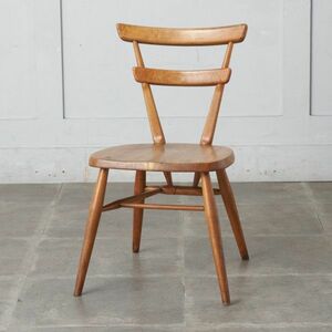 IZ59148F★超レア ERCOL スタッキングチェア 英国 ヴィンテージ ダイニングチェア 無垢材 エルム ブナ 木製 イス 椅子 アーコール イギリス