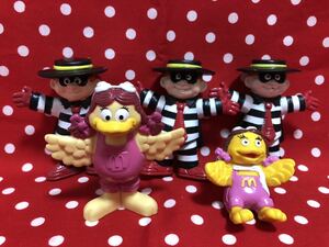 McDonald's Toy Birddy Grimas Hamburgla Donald Ronald Happy Set Meir Toy Metoy Overseas Mac