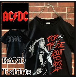 【大人気】AC/DC 両面プリント　バンドTシャツ 古着　半袖　ヴィンテージ　ROCK ミュージック　RAP ムービー　　ツアー　