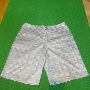 アディダス adidas ゴルフ ハーフパンツ グレイ柄　サイズ32