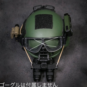 【在1/売り切り/値上げ予定】DAMTOYS製 模型 1/6 男性 フィギュア用 装備 ヘルメット 暗視 AN/AVS-9 ナイトビジョン 双眼 セット(未使用