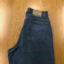 【EF205】USA製 Levi's 560 W32 L34 カラーパンツ ネイビー 紺色 メンズブランド古着 リーバイス560 米国製 送料無料_画像1