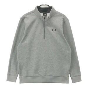 UNDER ARMOUR アンダーアーマー ハーフジップ 裏起毛スウェット トレーナー グレー系 LG [240001965459] ゴルフウェア メンズ