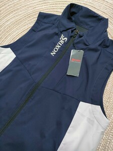 新品 未使用 SRIXON スリクソン 撥水 ジップベスト M ネイビー 紺 ストレッチ ゴルフウェア ベスト メンズ 