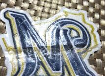 B/Mロゴ（大麦）◆新品MLBミルウォーキー・ブルワーズ Milwaukee Brewers『 M』野球ベースボール刺繍ワッペン◆メジャーリーグ■■ 衣服DIY_画像6