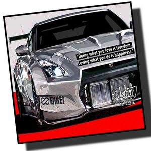 Art hand Auction Skyline GTR Design 2 Overseas Graphic Art Panel Wooden Wall Hanging Pop Art Painting Poster Interior Nissan Nissan, car, motorcycle, Automobile related goods, others