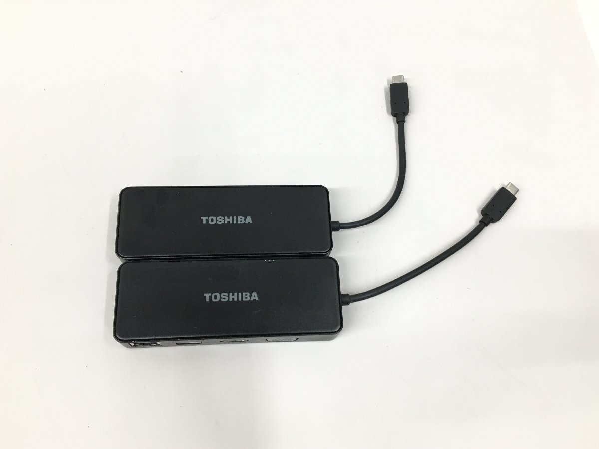TOSHIBA 東芝 USB Type-C to HDMI/VGA/LANポート拡張アダプター PA5272U-3PRP 中古品 (管：2F-M) 