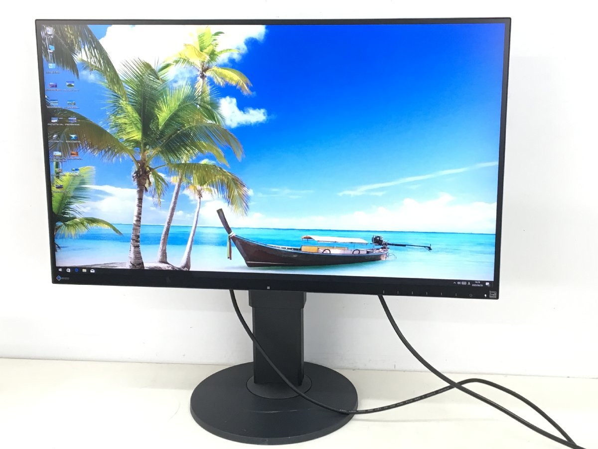 美品EIZO 27型 液晶モニタ- FlexScan EV2750 WQHD 2560x1440 (使用