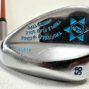 名器 KNS GOLF TRIANGLE WEDGE PROTO TYPE 52 58 2本セット クラブ工房 キナセ 三角ウエッジ プロトタイプ 販売終了品 レア 人気の画像9