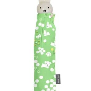 ミッフィー 折りたたみ傘【グリーン】miffy ☆婦人用耐風折雨傘☆ ウサギ パラソル 雨傘 うさぴょん