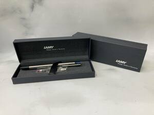 【未使用】LAMY ラミー ロゴ 3色ボールペン ステンレス 箱付 LAMY logo tri pen stainless