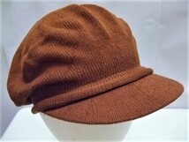 【COTTON COUNTRY BY PARKHURST】ニット キャスケット BROWN 新品/デッドストック/希少/ヴィンテージ/アウトドア/ストリート/CAP/CANADA製_画像1