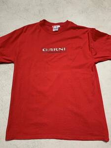 00'S　初期　GARNI ガルニ BOXロゴ　Ｔシャツ　XL　ビンテージ　シルバー アクセ　ロゴ 