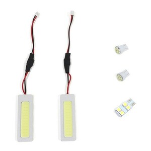 【メール便送料無料】 トヨタ アクア ZW1 H23.12～ ハイパワー LED ルームランプ セット 5P 面発光 COB 室内灯 ホワイト SMD 定電圧回路