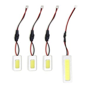 【メール便送料無料】 ミツビシ パジェロ イオ H7# H10.6～H19.6 ハイパワー LED ルームランプ 4P 面発光 COB 室内 ホワイト SMD 定電圧