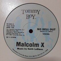 MALCOLM X / NO SELL OUT /KEITH LEBLANC,TOMMY BOY,ON-U,ELECTRO,エレクトロ _画像1