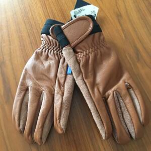  new goods regular price 7590 S leather glove leather gloves beige goat leather camp outdoor bike firewood tenth 