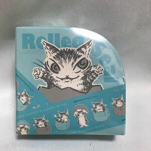 わちふぃーるど ダヤン BABY'02 ロールシール ラムネ Wachifield DAYAN 猫 未使用 水色 ブルー