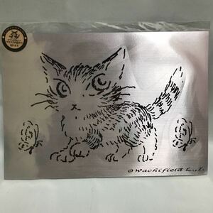 わちふぃーるど ダヤン BABY'03 インサイドステッカーB 内貼り Wachifield DAYAN 猫 シルバーステッカー 未使用品 銀色