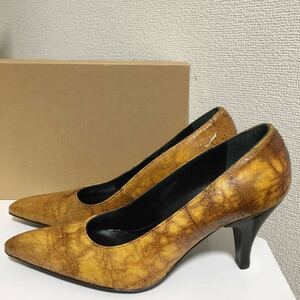 Divertente Vero Cuoio high heel pumps original leather 35 1/2 new goods unused goods fabio rusko-ni