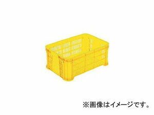 岐阜プラスチック工業/GIFUPLA MB型メッシュコンテナーMB-215B 黄 MB215B Y(3039137) JAN：4938233369785