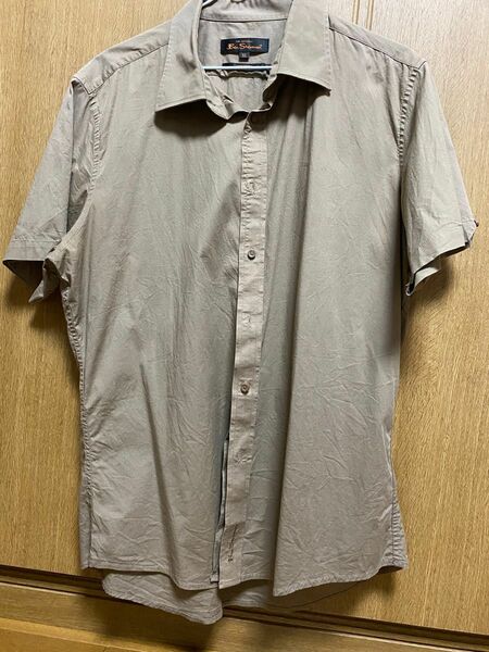 半袖シャツ Ben Sherman (ベンシャーマン) ブラウン 茶系 古着