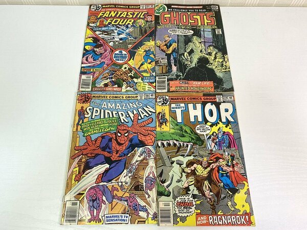 送料込み■MARVEL COMICS GROUP THOR・GHOSTS・SPIDERMAN・FANTASTIC FOUR　日本未発売 1977年　アメコミ 漫画