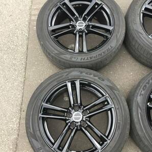 大幅値下げ！美品 レクサスLS等に！社外アルミホイール バリ溝 235/50R18 TOYO 4本セット 北海道札幌発の画像2