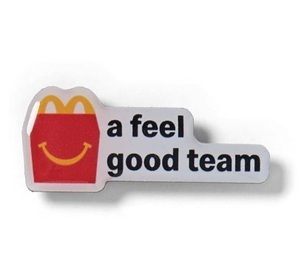  McDonald's новый товар значок feel good team, collector item!