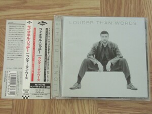 【CD】ライオネル・リッチー LIONEL RICHIE / ラウダー・ザン・ワーズ　国内盤