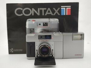 CONTAX T Sonnar 38ｍｍ F2.8 T＊ T14 AUTO ストロボ カタログ 付 シルバー 初代 コンタックス 二重像縦ズレ