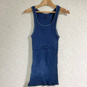 Hanes tank top / rib navy series size M W018