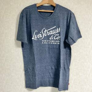 未使用　Levi’s　Tシャツ　杢ネイビー系　コットン/ポリエステル　サイズM　　W018