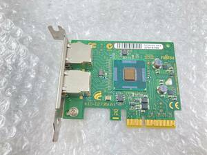 2個入荷　★FUJITSU D2735-A12 GS 2 Dual Port Gigabit Ethernet PCI-Express ロープロファイル★　動作品　　