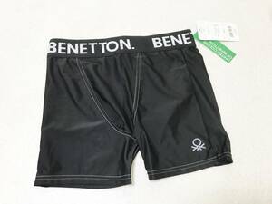 メンズ水着 LLサイズ：ベネトン【BENETTON.】水着インナーショーツ・水着アンダー・ぴったりサポーター：黒