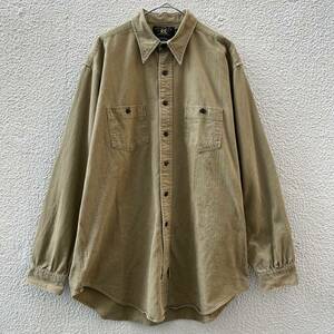 RRL ダブルアールエル Lサイズ ワークシャツ 長袖シャツ カーキ