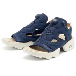 *Reebok WMNS INSTAPUMP FURY SANDAL navy blue /. white / beige 26.0cm Reebok wi men's Insta pump Fury sandals GW4827