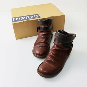 trippen Trippen bombbom belt attaching gya The - boots 36/ Brown [2400013351423]