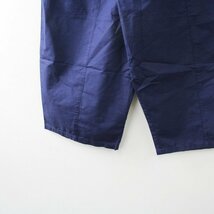 BASISBROEK バージスブルック コットンシルクイージーワイドパンツ 1/ネイビー【2400013379168】_画像5