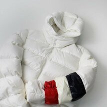 国内 JPタグ MONCLER モンクレール WILLM ダウンジャケット 3//ホワイト ナイロン メンズ フード ウィルム トリコロール【2400013390446】_画像1