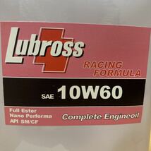 ルブロス　自動車　高級　エンジンオイル　Lubross RACING FORMULA SAE10W60 4L缶_画像2